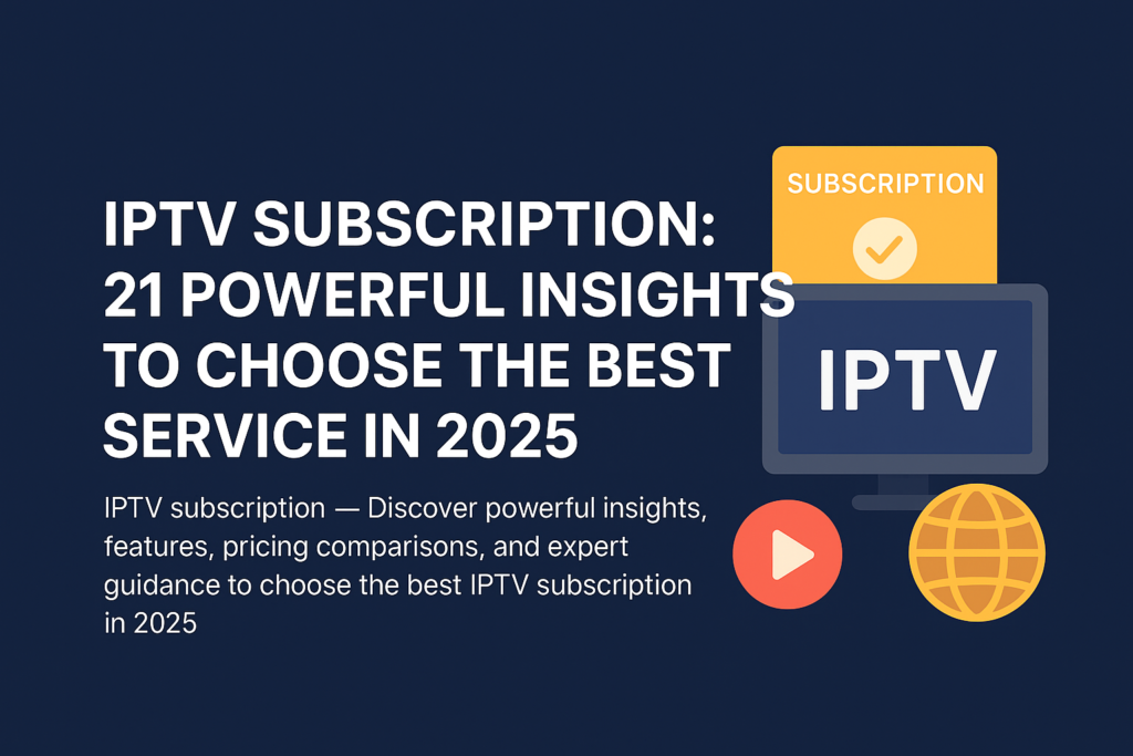 IPTV subscription